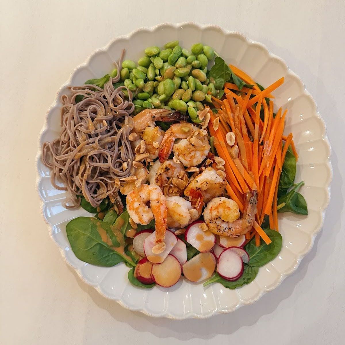 Spicy Peanut Shrimp Salad